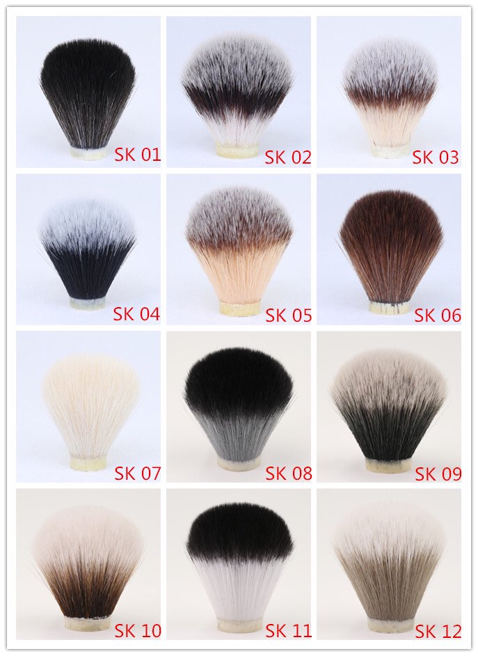 High quality soft synthetic hair shaving brush knots
