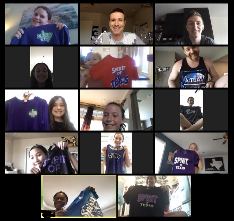 We may not be able to be together in person, but that doesn’t stop us from hanging out, having some fun, and getting some conditioning in! 💜💋 <a href="/Spirit_ofTexas/">Spirit of Texas</a>