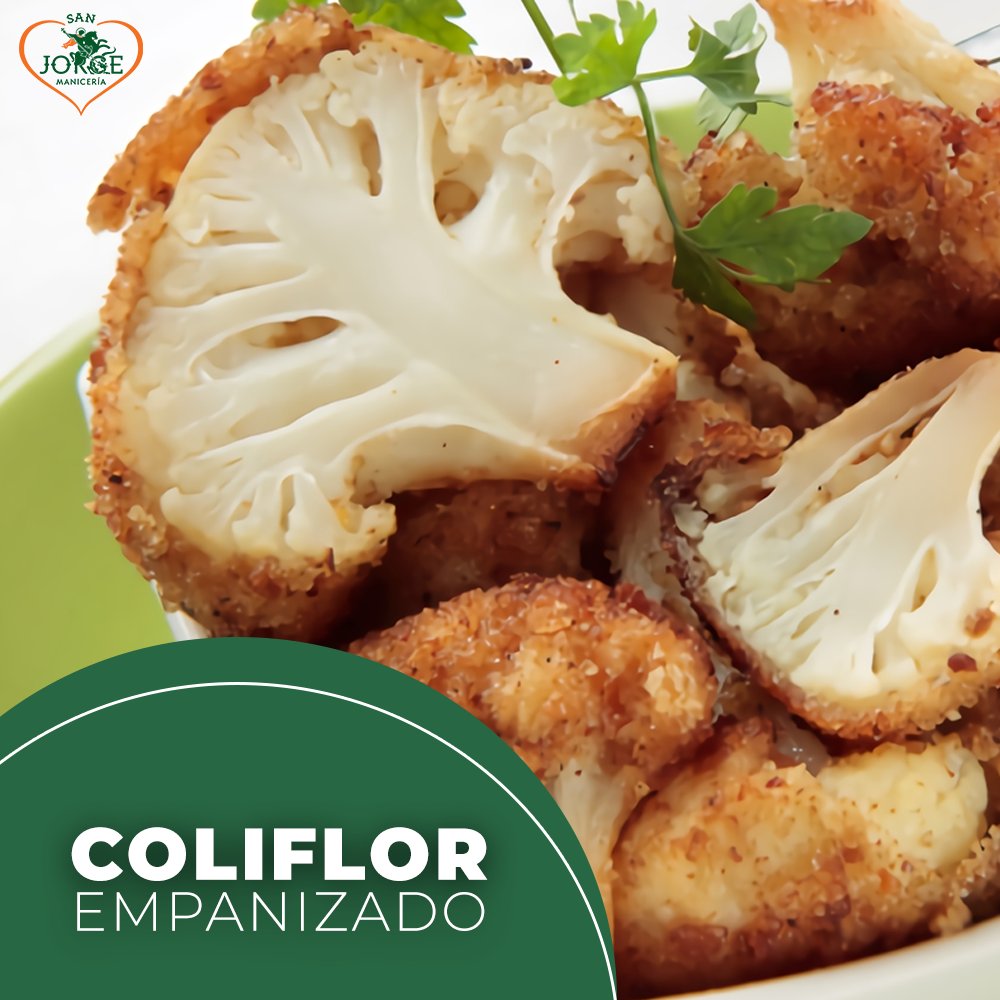 Coliflor empanizado
.
Ingredientes:
.
1 coliflor mediana
2-3 cucharadas de aceite de oliva
50g de pan rallado
1 huevo grande
Sal y pimienta
.
Receta completa en nuestro Instagram o Facebook