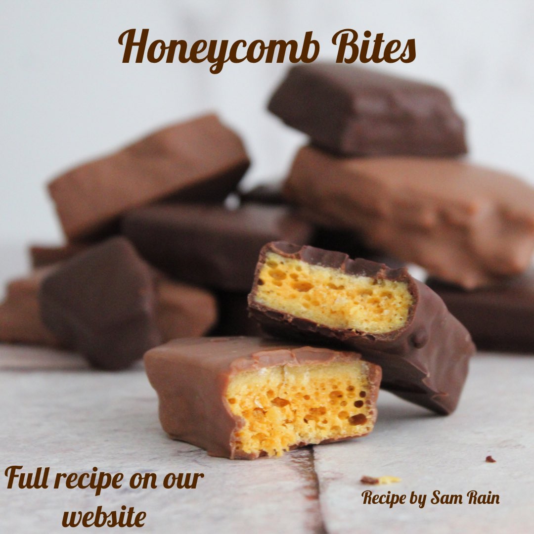 🔔 NEW RECIPE 🔔 Chocolate honeycomb bites 🍫 Recipe is now on our website with a fabulous selection of chocolate to choose from 👀 Trust us you’ll want to have a go at this one 😋 
#HBIngredients #Recipe #Honeycomb #Chocolate #Ingredients #HBHUB #GetYourBakeOn #HomeBaking
