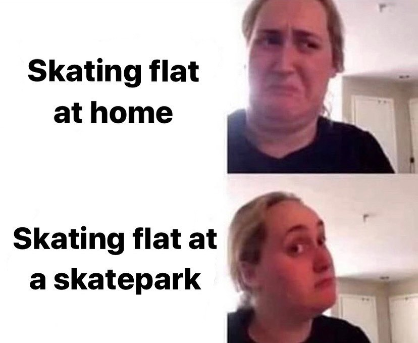 skateobsessed's tweet photo. Who can't wait to go to the skatepark again? ✋🏼😌

👉🏼 Follow @skateobsessed for the hottest skate memes and clips EVERY day 💣🔥

📷 via @skatememes

#skatememes #skatermemes https://t.co/O7yiCGQyRn