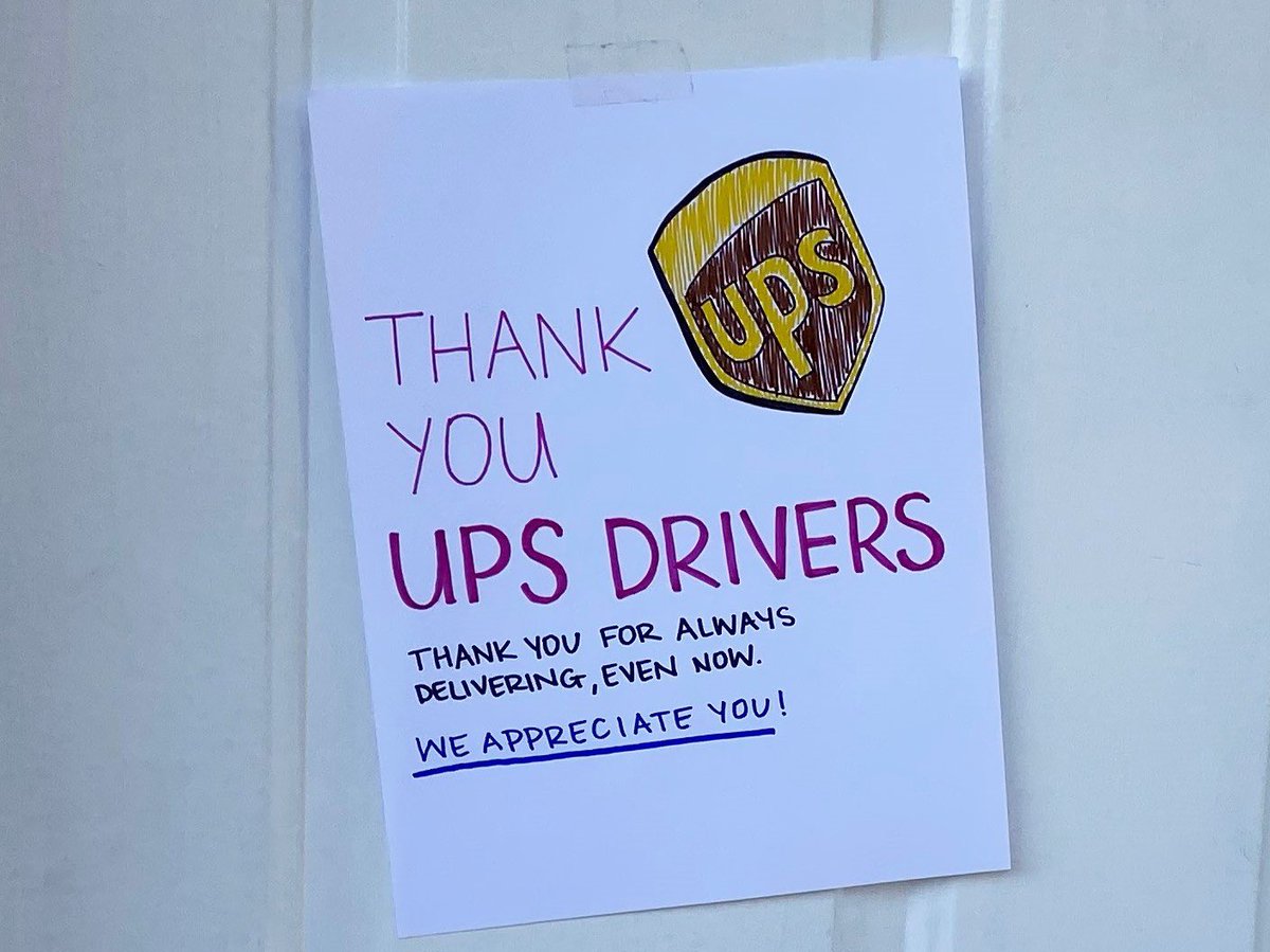 DesmondHoward's tweet photo. To the UPSers and all of the people out there keeping the world moving—thank you.  #ThanksForDelivering
 
https://t.co/Ui7hJsI33J https://t.co/g7MiIjDQD4