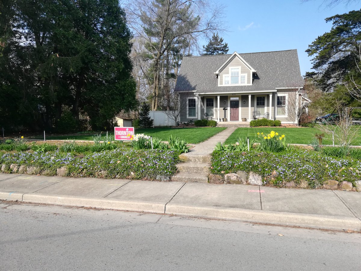 @VoteThornton yard sign in the heart of Carmel