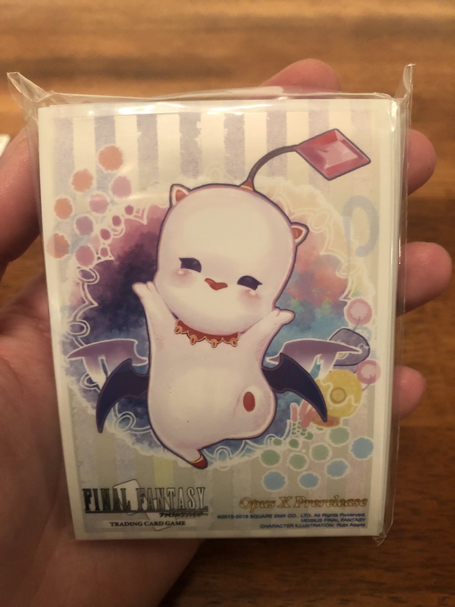 WitchyG11's tweet photo. Who has the CUTEST card protectors ever?! That’s right, ME! Now if only I could find a deck tin just adorable. Any suggestions? 💓
#FinalFantasy #TCG #moogles #girlswhogame #Nerd #finalfantasytcg https://t.co/UnGIqvFhLs