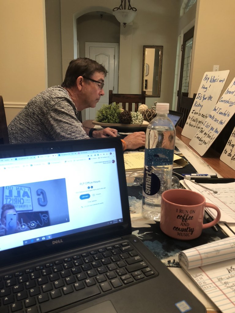 CoulsonsSarah's tweet photo. We are adapting and persevering because we love making a difference in the lives of our students! @GeorgetownISD @TippitTitans @EastViewHS #GISDadapts https://t.co/6E2FUWDTFC
