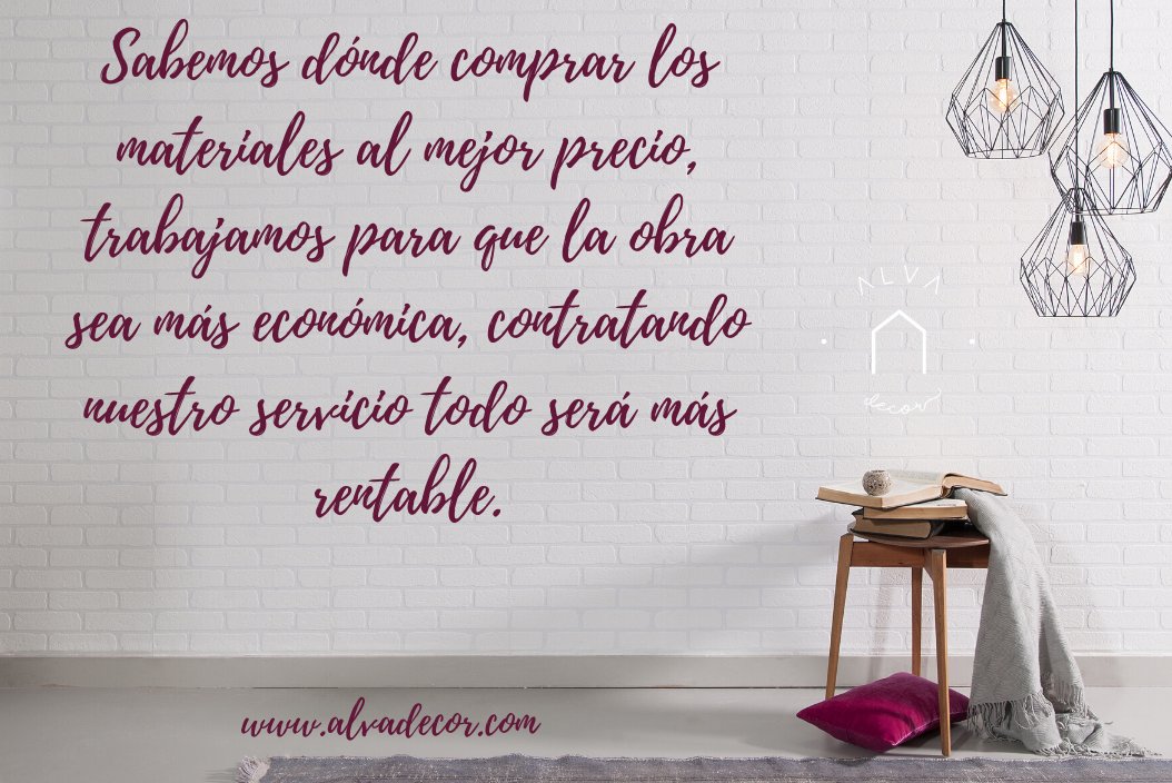 AlvaDecor's tweet photo. Sabemos dónde comprar los materiales al mejor precio, trabajamos para que la obra sea más económica, contratando nuestro servicio todo será más rentable. https://t.co/e0PVAIlbUy