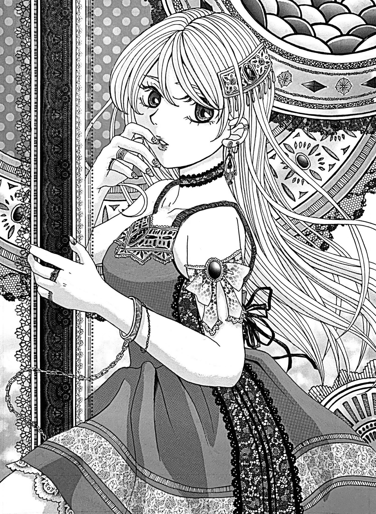 かみゆ No Twitter 少女漫画扉絵風なイラストを描きました 絵柄は変えて ポーズのみ雑誌を参考にしました 全体のバランス見ながら可愛い柄のスクリーントーンをコツコツ切って貼る作業が好きです イラスト イラスト好きな人と繋がりたい 絵描きさんと繋がり