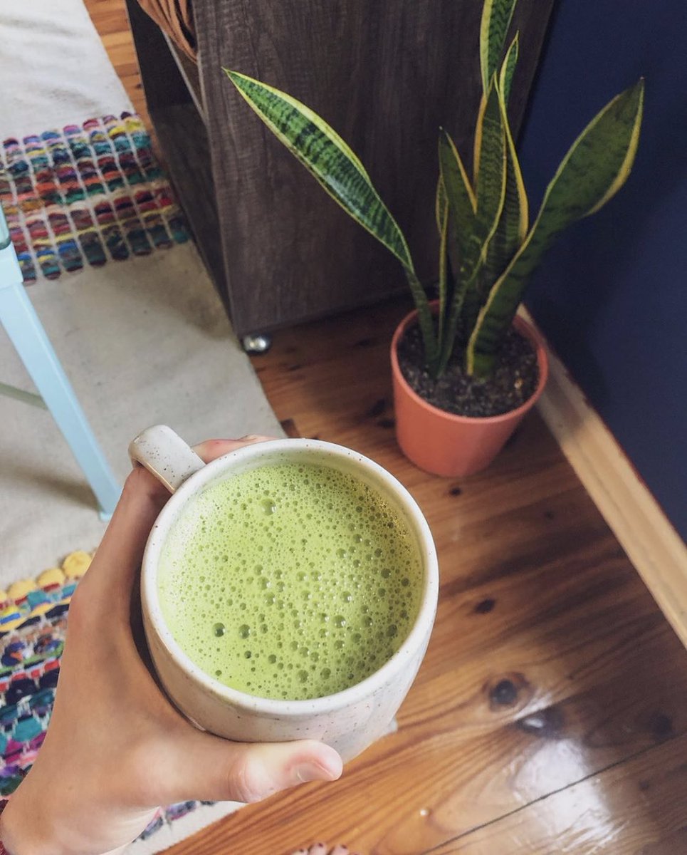 Taking a moment to appreciate the little things. Want to join? Think of 3 things you’re grateful for. Yes, matcha can be one of them 😜. We hope that helps to brighten up your day 💚. #staygrounded #matchaLOVE 📷: <a href="/_livgreen/">liv</a>