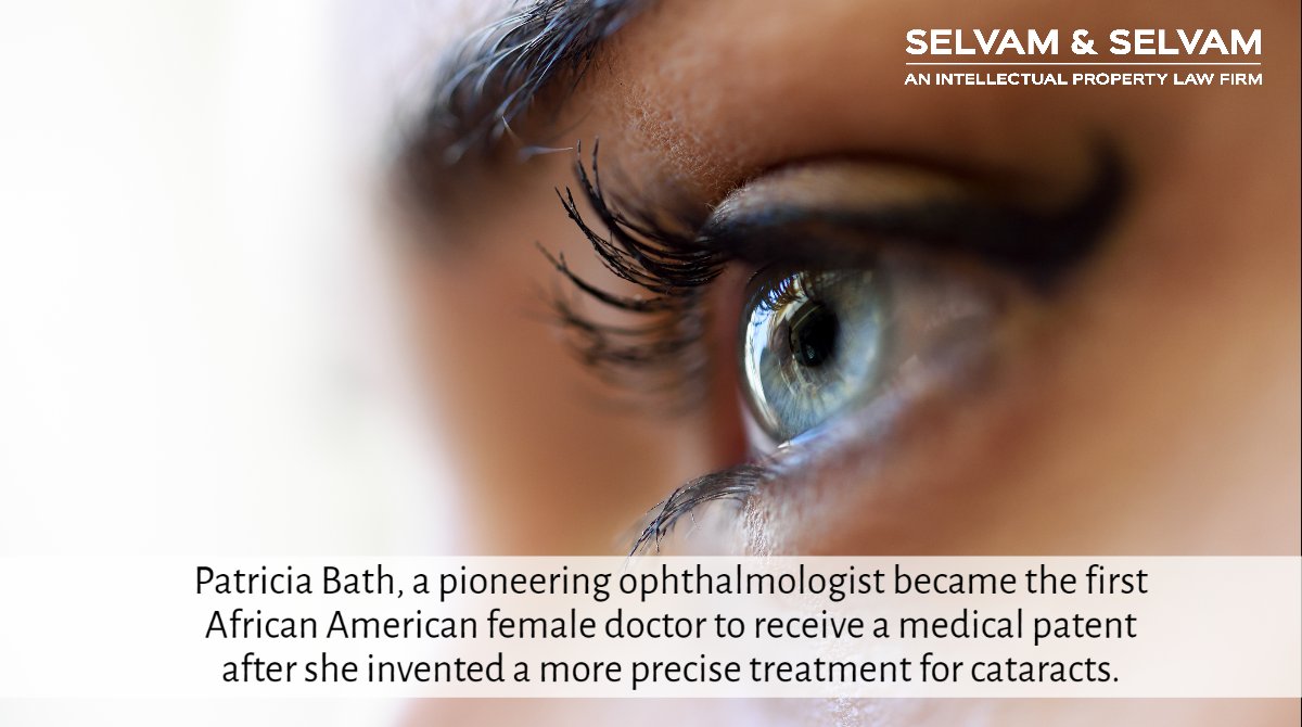 selvamsip's tweet photo. She paved way for so many young African-American women to innovate and make a mark in society.
#IntellectualProperty #ipdate #LetsTalkIP #India #selvamsip #didyouknow #funfacts #cataract #patents https://t.co/NgLpwN7Cof