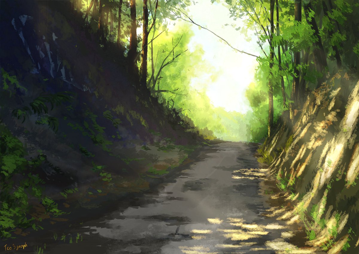 Teo6graph's tweet photo. 今日も1枚描きました。(1番目の絵)
少しずつ作品が溜まってきたぞー
#1ミリでもいいなと思ったらRT 
#美術背景
#アニメ
#デジタル絵
#絵描きさんと繋がりたい 
#イラスト好きな人と繋がりたい https://t.co/a3ay0dEac1