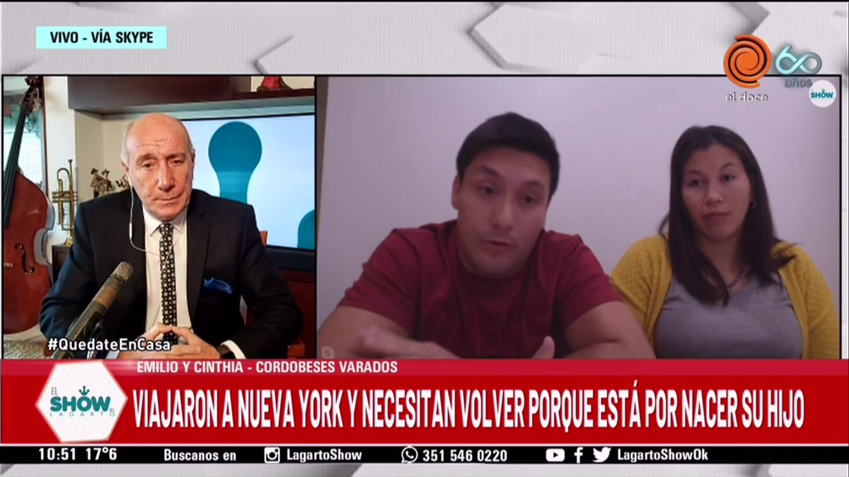 LagartoShowOk's tweet photo. Viajaron a Nueva York y necesitan volver porque está por nacer su hija
Mirá el video y dejá tu comentario!👇👇👇
https://t.co/kB2SheDimK https://t.co/qAfNSgPgbw