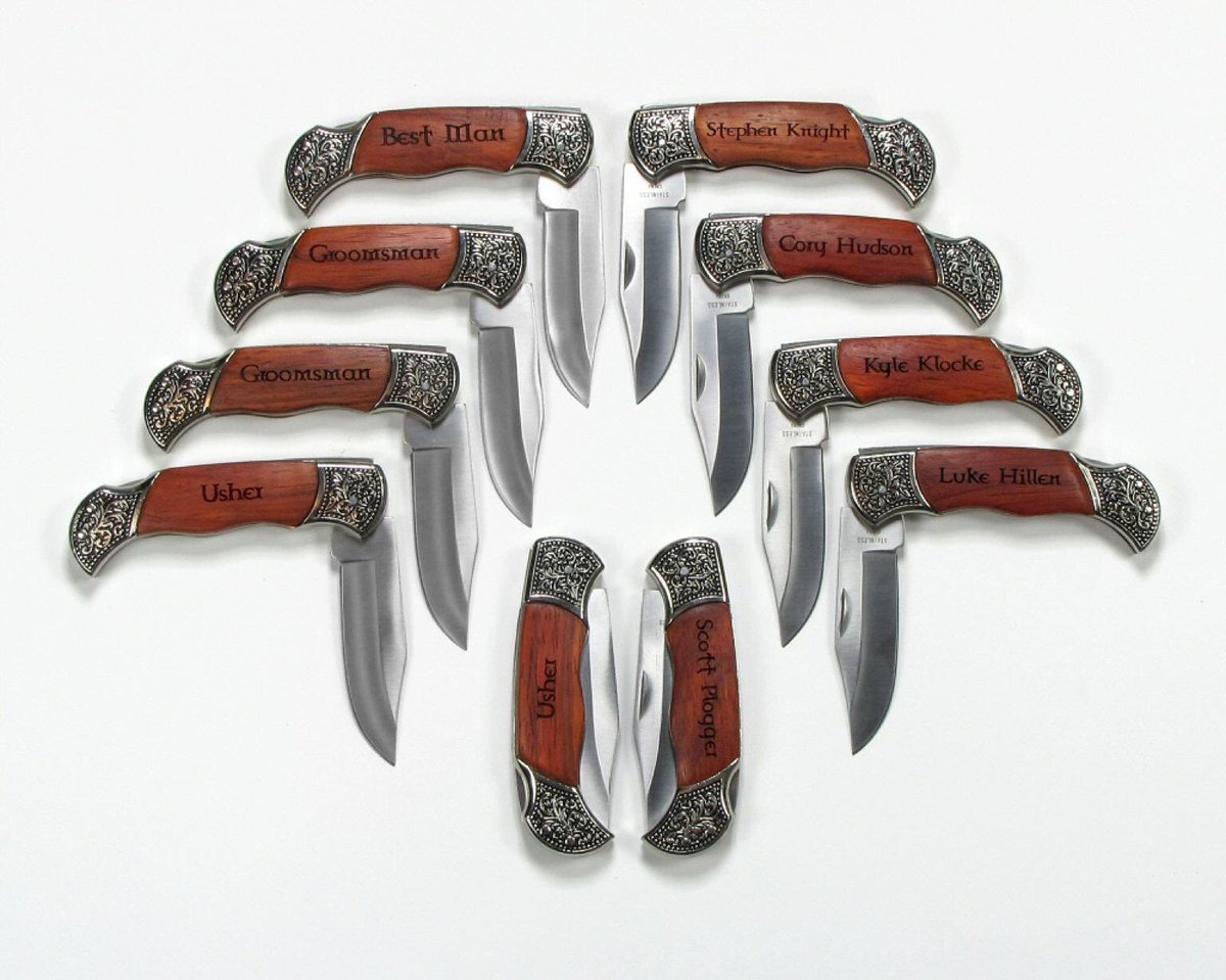 RT JourneyProducti WEDDING Beautiful “a Gift they will use” Custom Engraved PocketKnives etsy.me/1qkjXLA