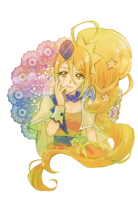 お誕生日おめでとう〜('∀`*)
 #プリキュア版深夜の真剣お絵描き60分一本勝負
#キュアエトワール生誕祭 