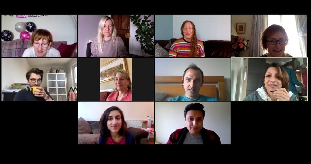 👩‍🔬You can normally find @michieCLLlab &amp; her team in the lab, trying to work out how to stop CLL cells growing out of control.

Despite #Covid19, Dr Michie is still meeting up with her team. 

💻Here she is with some of her past &amp; present colleagues, funded by Blood Cancer UK.