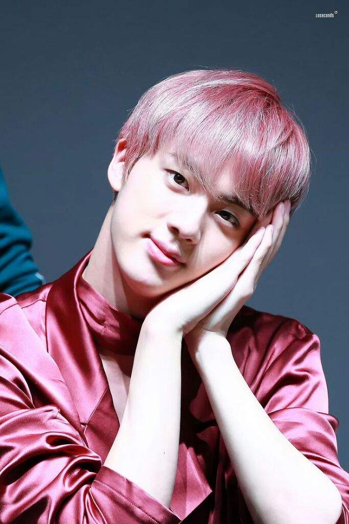  #JIN  #HANDONG - quiet, don't talk much- super sweet- caring- rich and expensive vibes- iconic pink hair