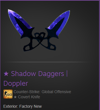 truthcs's tweet image. 🐣Shadow Daggers | Sapphire 0.008 float! Giveaway🐣
     How to enter the giveaway.
    
    ✅Retweet.
    ✅Follow me on Twitter.
          
     The giveaway will be rolled April the 22.
🐣GL TO EVERYONE PARTICIPATING!!🐣
     
     #Giveaway #csgoskins #CSGOGiveaway