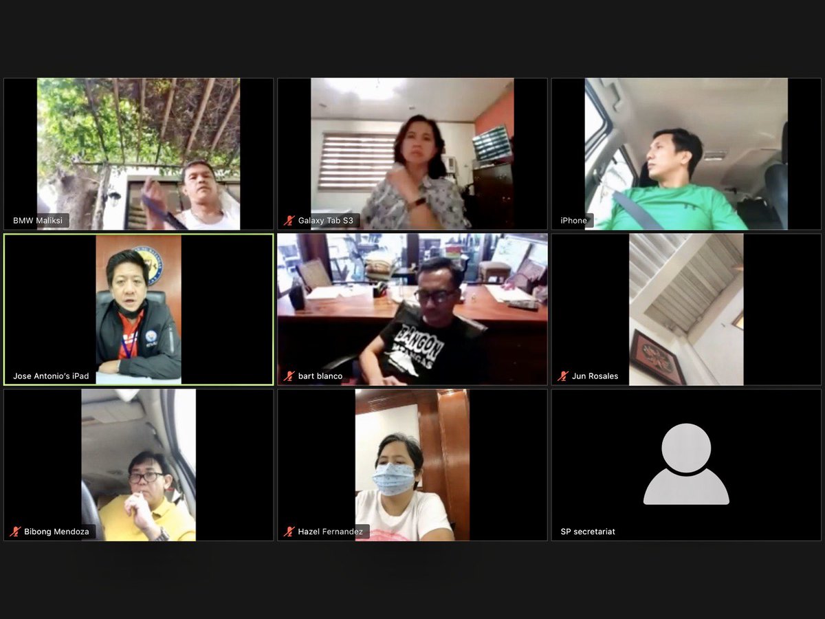 markleviste's tweet photo. Zoom, Zoom, Zoom! Last regular session of the Provincial Board of Batangas before the Easter triduum. 👩💻👨💻👨⚖️ #OneBatangas #BatangasMagiting #LigtasBatangas #LingkodLeviste #GoodVice #DistancingNotDistant #Esession #VirtualSession @iAMbida @Politiko_Ph https://t.co/DcNBofbxrP