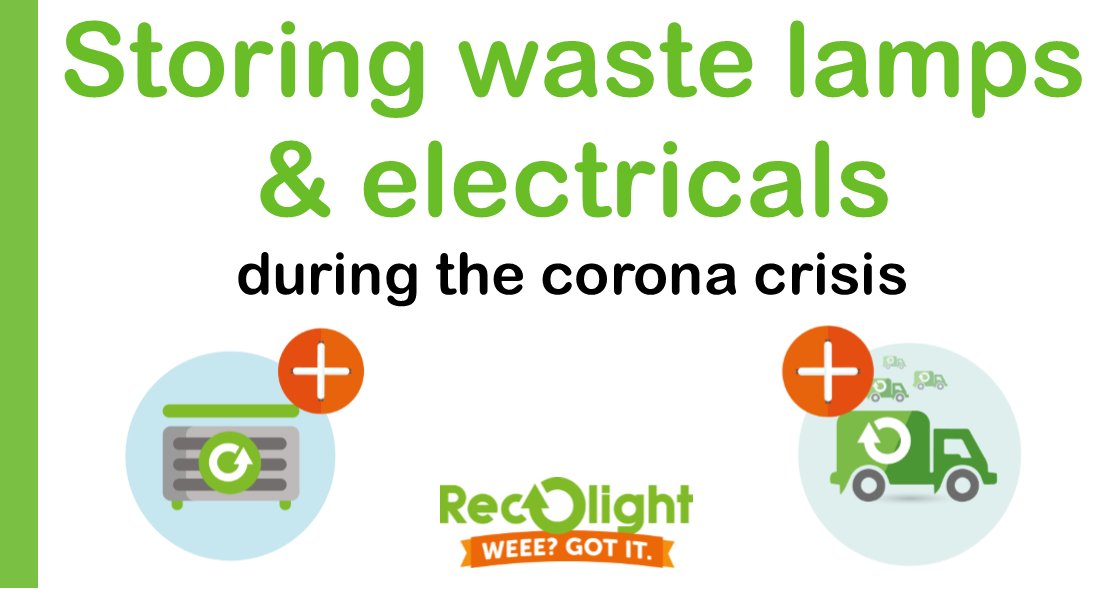 We hear from <a href="/Recolight/">Recolight</a> on storing waste #lamps and #electricals during the #coronavirus crisis. Read here ➡️ a1lightingmagazine.com/latest-news/st… #WEEE #lighting #recycling
