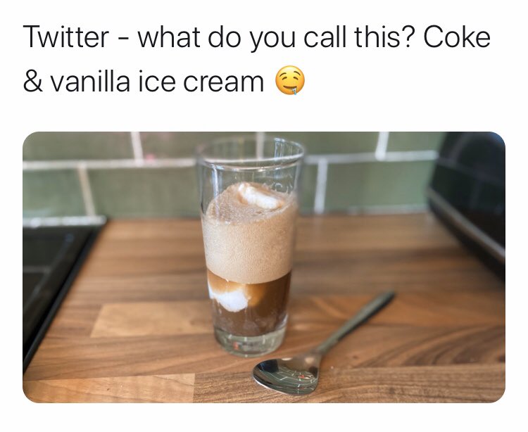 T90Stacey's tweet image. Yes it’s me again😂.. it’s defo coke float🤷🏼‍♀️😆 #debate #bored #whatdoyoucallit