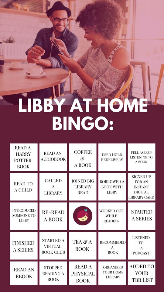 shrevememorial's tweet photo. It's time for another game of BINGO! Today we're playing #LibbyAtHome BINGO. (via @OverDriveLibs & @meetlibby )
#GameDayWednesday #BINGO #OverDriveforLibraries #LibbyApp #ShreveMemorialLibrary #ShreveMemorial #DreamDiscoverDo https://t.co/oem3zf6HKr