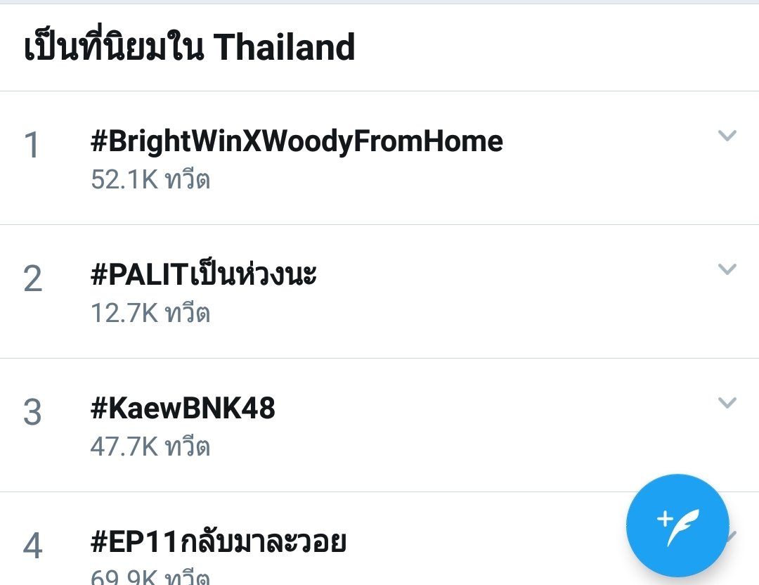 ๐๐๐ง๐๐ฌ๐๐ฉ๐๐๐ฃ๐ On Twitter Top 1 Trends Thailand Top 2 Trends Worldwide Brightwinxwoodyfromhome Https T Co Wrhgnziehq Twitter