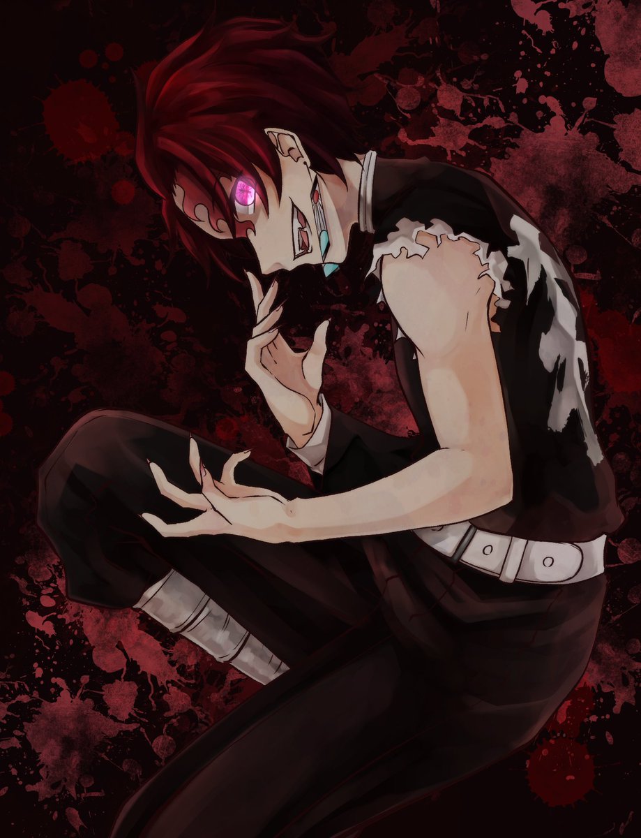 炭治郎 鬼化炭治郎 本誌1話ネタ おかみのイラスト