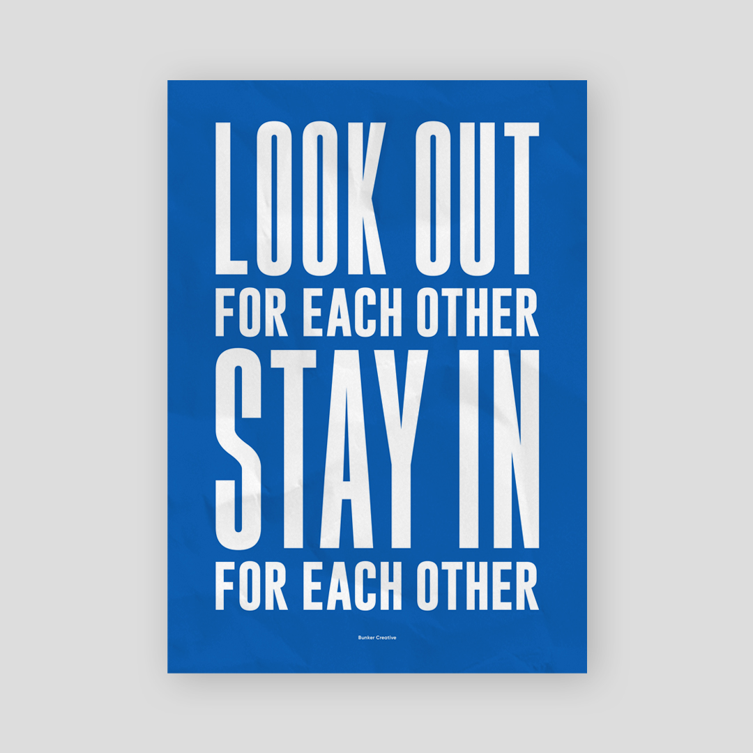 Bunker_Creative's tweet photo. A little message in NHS blue.
-
-
#Stayhome #stayhealthy #Stayinghome #lookaftereachother #stayhomesavelives #lockdown #NHS #staysafe #isolation #design #poster #blue #bunkercreative  #typography https://t.co/XeBCjneFyT