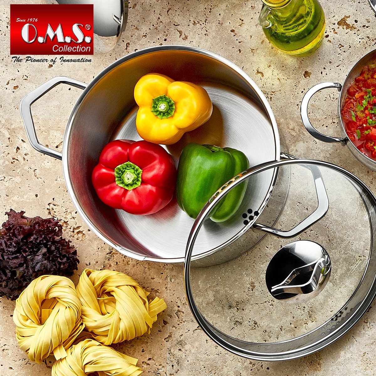 omscollection's tweet photo. Süzgeçli tencereler ile makarna pişirme ya da sebze haşlamasında, tencere içerisindeki fazla suyu boşaltmak çok kolay! #omscollection https://t.co/5IaE6bu0au