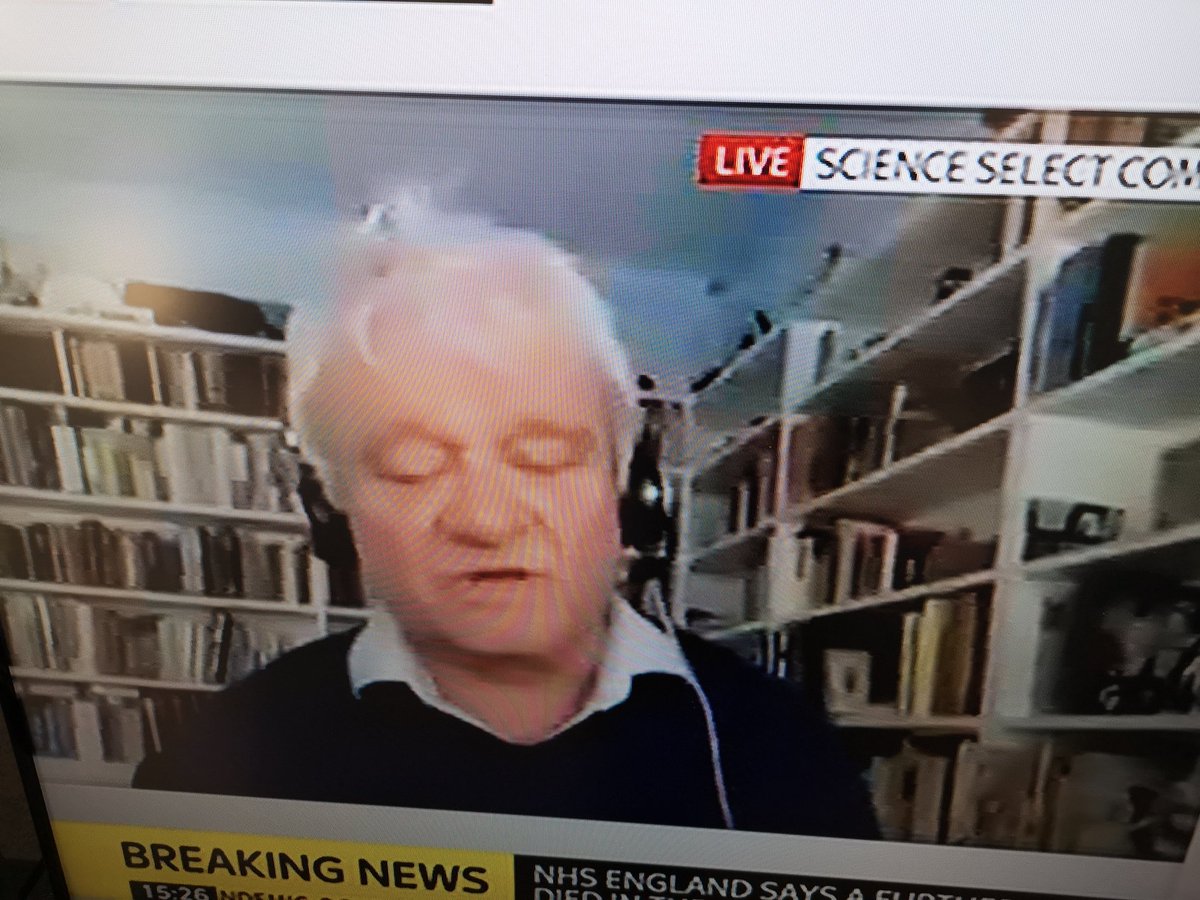 JoRussellRadio's tweet photo. The 'my bookcase is bigger than yours' backdrop. #BestBackdrop https://t.co/JUXONKI4Pm
