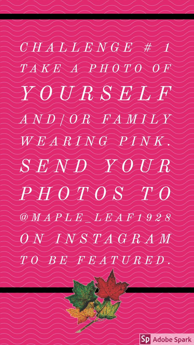 mapleleaf_wsd's tweet photo. Hey Maple Leaf, Happy International Day of Pink #InternationalDayofPink https://t.co/Wqe91oY5iK