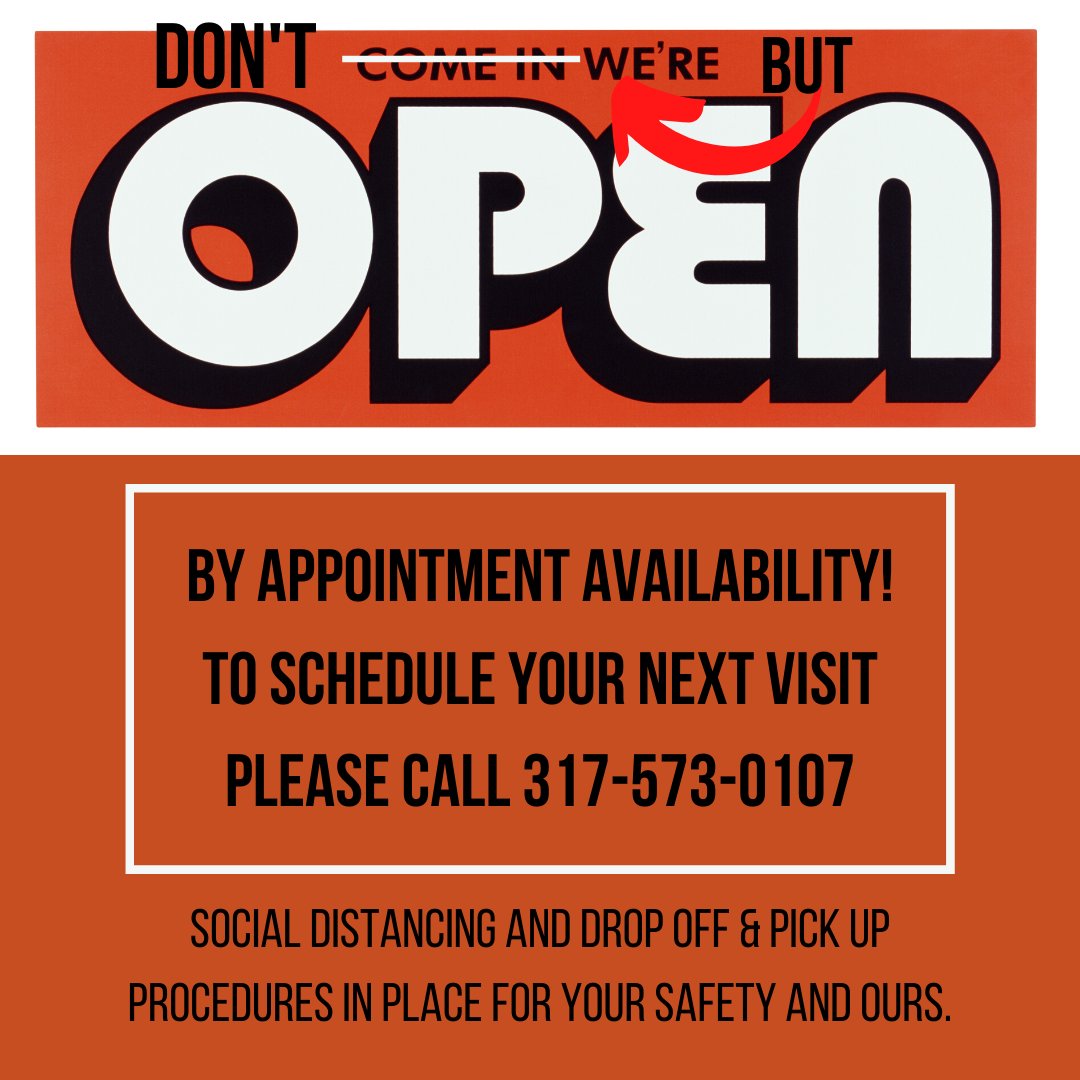 integrityautoin's tweet photo. Don't come in, but we're OPEN! Please call us for availability as right now we are working by appointment only. We will coordinate with you via phone for drop off and pick up and payment. We're here to serve you even in this time of crisis. #WednesdayWisdom https://t.co/FHz89ZkxsQ