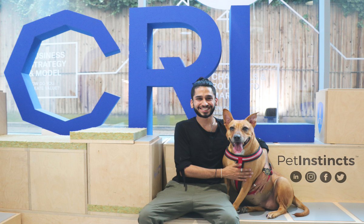 PetInstincts's tweet photo. Meet our Founder Anil and his best friend Nicki. Anil’s background in Product Design and passion towards animals led him to establish @petinstincts. In just under a year we've had some amazing moments including being part of the 6th cohort of @CRL_LDN's Start-Up Accelerator. https://t.co/TnOkp5oK5Z