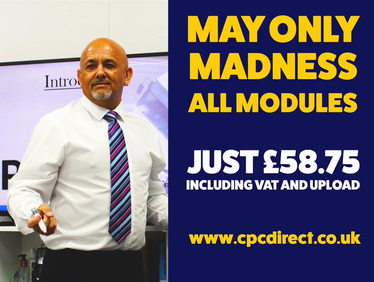 LGV_CPC's tweet image. Get our new deal for drivers stuck at home MAY MADNESS DRIVER CPC MODULES JUST £58.75 - including vat and upload mailchi.mp/6e2964f849c1/y…
#drivercpc #onlinedrivercpc #dcpccourses #onlinedcpc
