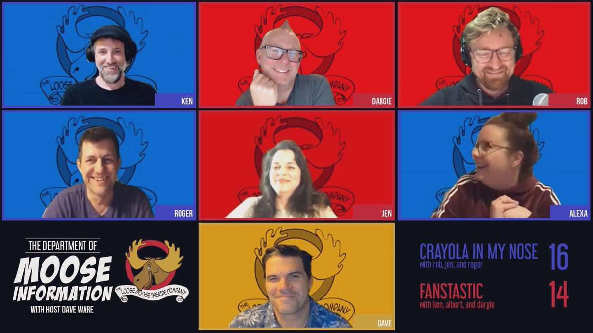 Tired of sitting around and twiddling their hooves a few of our company members started a thing. 

Watch for the new game show you didn’t ask for but are getting anyway. 

“The Department of Moose Information” coming soon. 

#comedy #improv #yyc #gameshow #isolationgames #zoom