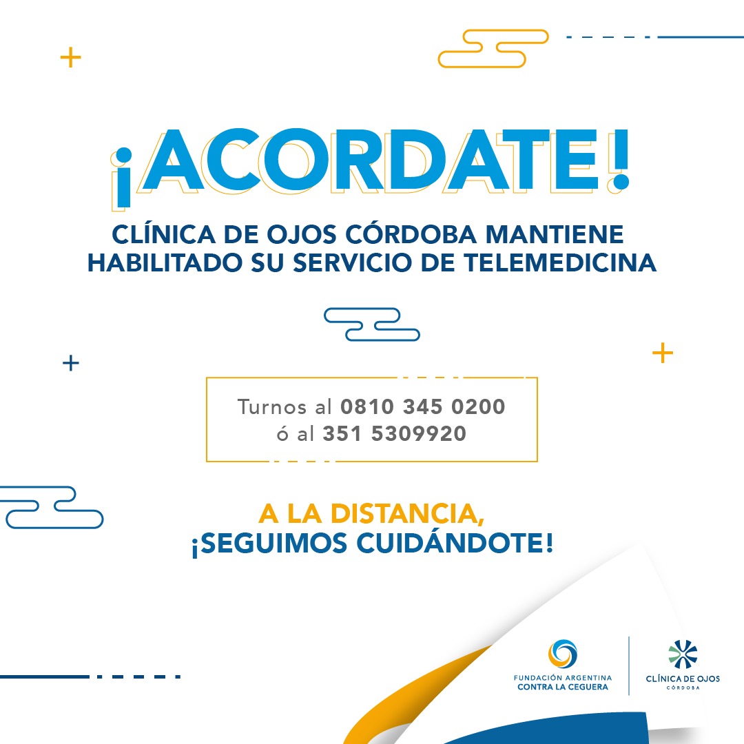 ContraLaCeguera's tweet photo. 👉 Para que vos te  #quedesencasa @Clinicadojoscba habilitó su servicio de Telemedicina
.
👉 Debes comunicarte a los números que figuran en la imagen y te no solo van a brindarte el turno sino ayudarte en todas las dudas que tengas https://t.co/scRtjdfVfj