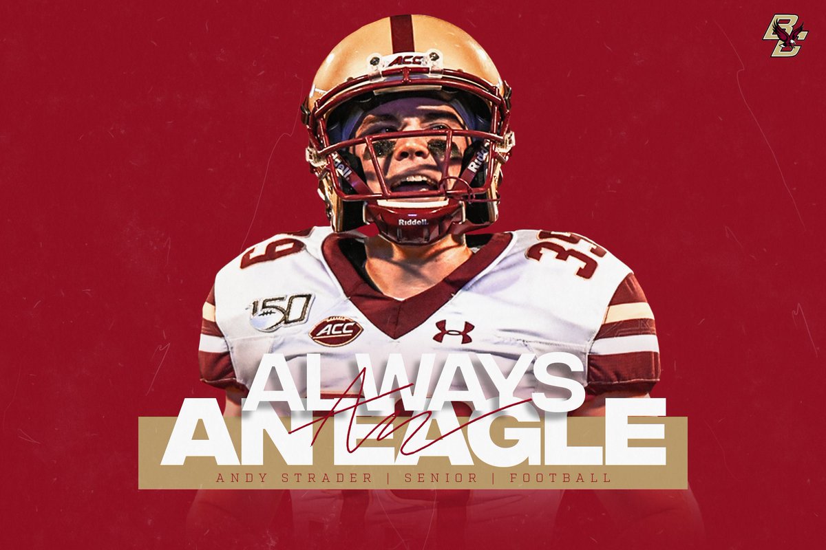 BCEagles's tweet photo. Andy Strader (@acstrader8) from @BCFootball writes our latest edition of “Always An Eagle” 

➡️ https://t.co/1gdYIxHjSB

#WeAreBC🦅 https://t.co/M3qnVKDJDj