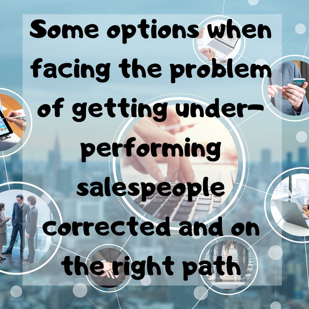 trisuccessnow's tweet image. Some options when facing the problem of getting under-performing salespeople corrected and on the right path ow.ly/Q65e50z5ZPH #CallScripts  #ObjectionResponses  #VoicemailScripts #CRM