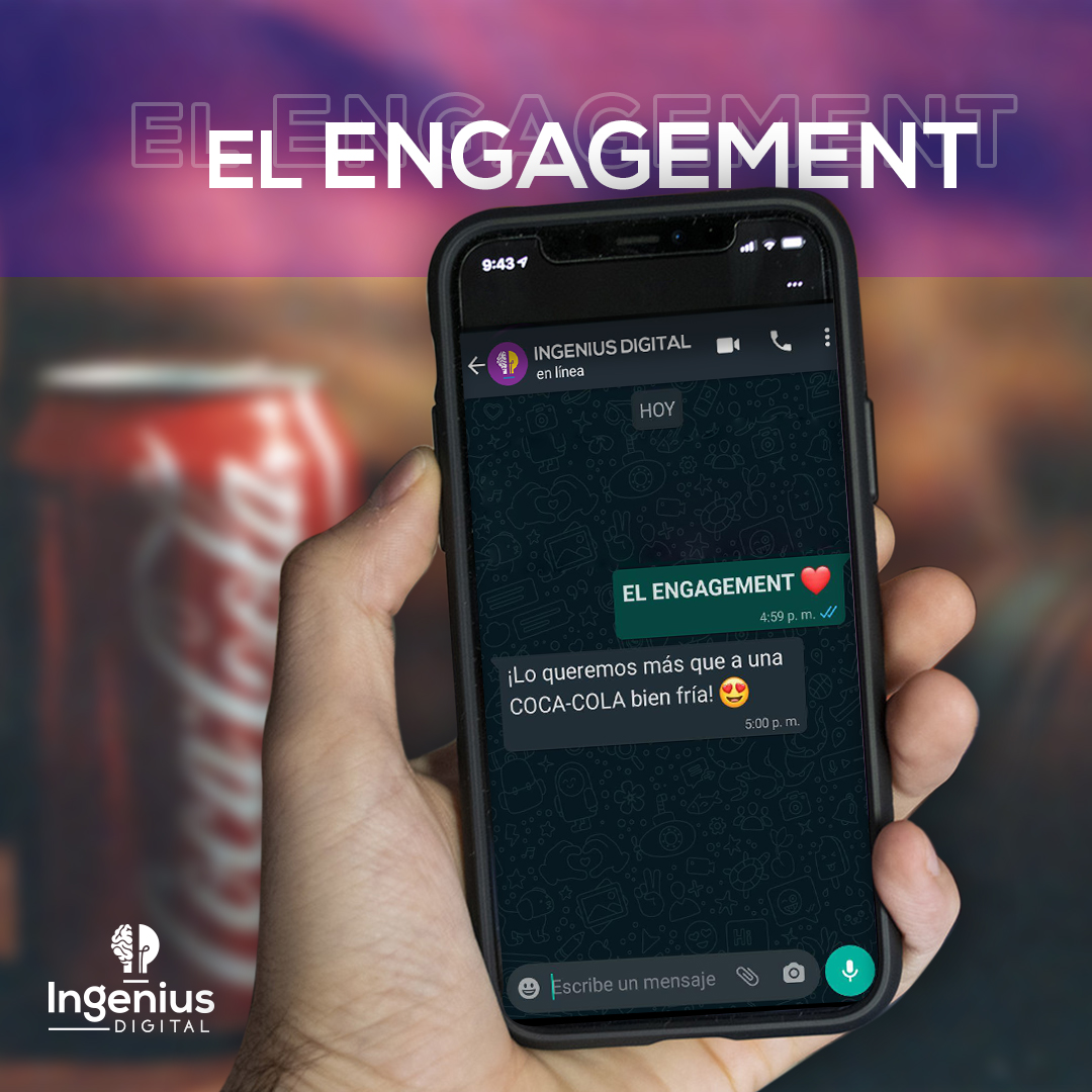 Ingeniusdigita1's tweet photo. ¡Si! el Famoso #Engagemente. Todos queremos tenerlo creando contenido de calidad y de valor, para así fidelizar a nuestros seguidores. 
Y por eso es tan deseado como una #cocacola bien fría. 😍🥤
.
 #ConsumidorInteligente #SocialMedia #CustomerEngagement #BrandingStrategy https://t.co/G6jVPyM0Tk