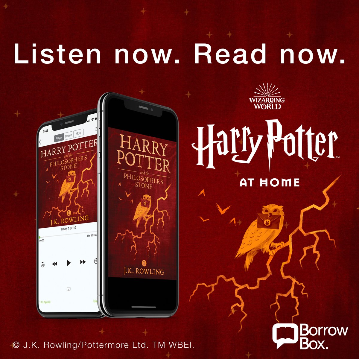 RosLibrary's tweet photo. Check out Harry Potter and the Philosopher's Stone on BorrowBox; no queues!
https://t.co/5GhArf7nDT
#HarryPotterAtHome 
@roscommoncoco https://t.co/ixVt8V4lzn