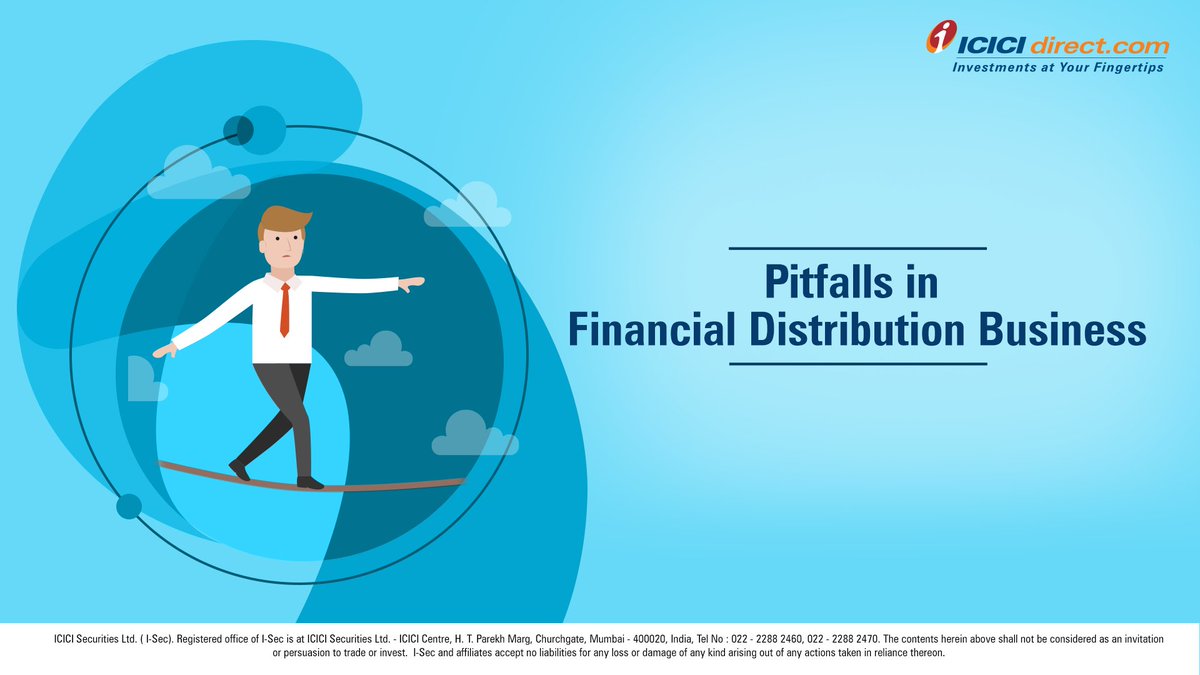 ICICI_Direct's tweet photo. There are many factors that a financial distributor should always keep in mind.
Here are some examples of pitfalls in the financial distribution business that will help you to avoid all the drawbacks.
Learn more: https://t.co/ZmdHYhGHu1
#ICICIdirect #FinancialDistribution https://t.co/ExiDjWUD4P