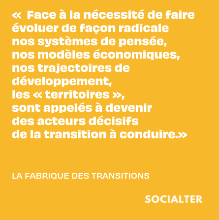 Socialter (@socialter) on Twitter photo Socialter relaie l'appel de la Fabrique des Transitions : le Covid-19 secoue tout notre système économique mondialisé. Les territoires sont les plus aptes à engager le chemin de la transition
socialter.fr/fr/module/9999…
<a href="/fabtransitions/">La Fabrique des Transitions</a> Socialter relaie l'appel de la Fabrique des Transitions : le Covid-19 secoue tout notre système économique mondialisé. Les territoires sont les plus aptes à engager le chemin de la transition
socialter.fr/fr/module/9999…
<a href="/fabtransitions/">La Fabrique des Transitions</a>