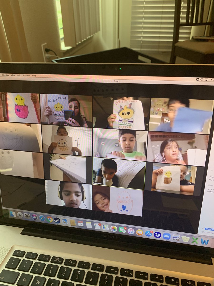 MrsHackworth2nd's tweet photo. We did 2 guided drawings today as class on Zoom! Thanks for the fun idea @applesolutely_ My kids LOVED it, and I really enjoyed it too! https://t.co/w4gOVkMldB
