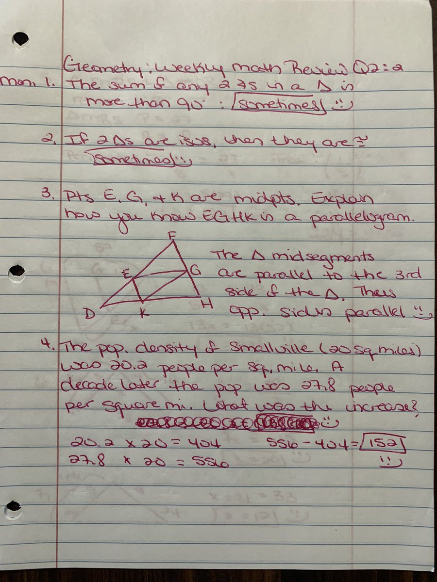 Weekly math review q2 2 Weekly math review q2 2