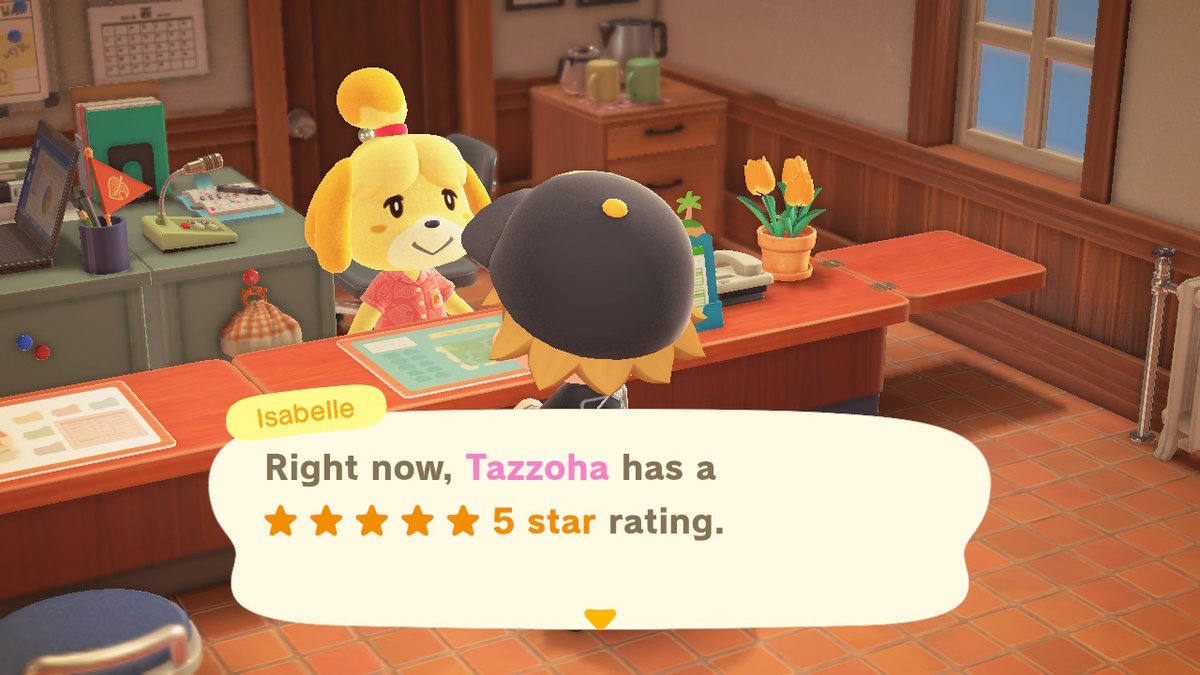 taz00ka's tweet photo. I reached a 5* rating! #AnimalCrossing #ACNH #GoldTools #5star #NintendoSwitch https://t.co/EAaSUirl6f