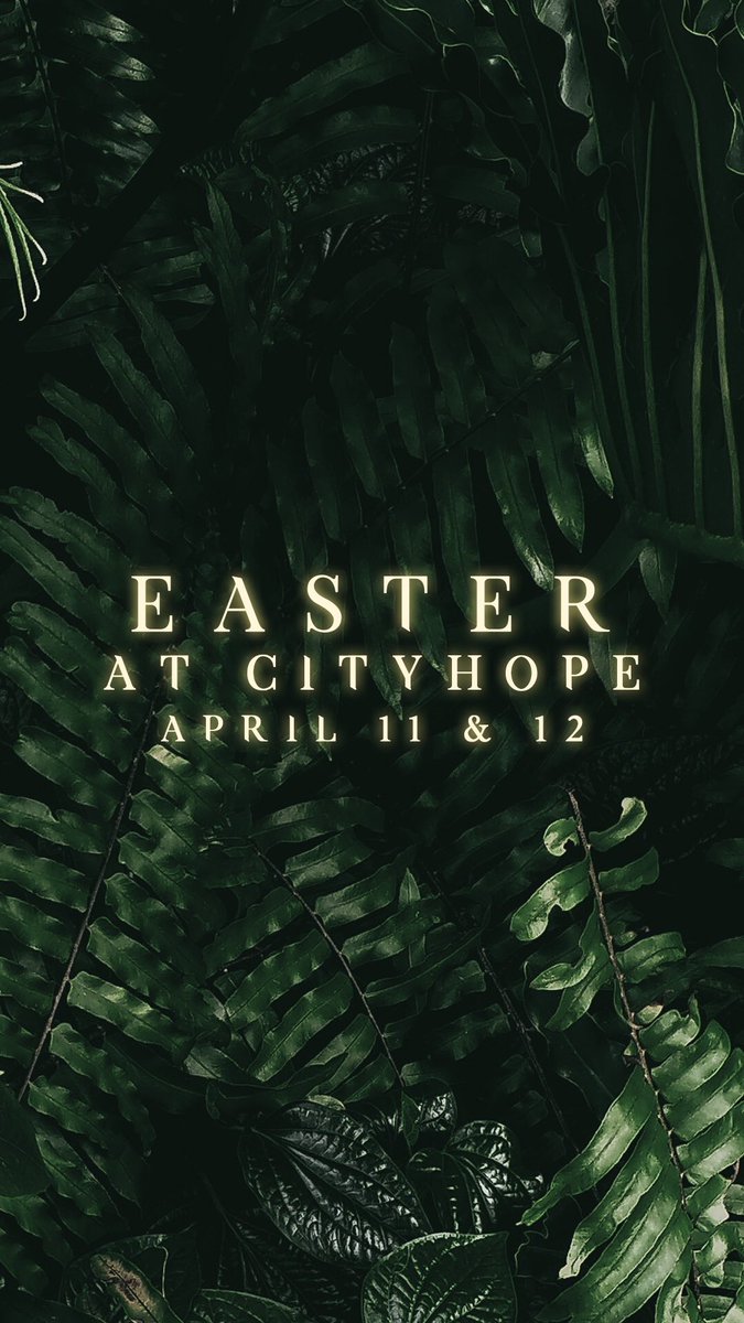 YOU ARE INVITED
-
Discover a new hope and purpose for your life as we celebrate Easter at CityHope. Invite family and friends to join you online to get inspired and refreshed in the midst of this unique season at cityhope.cc/live