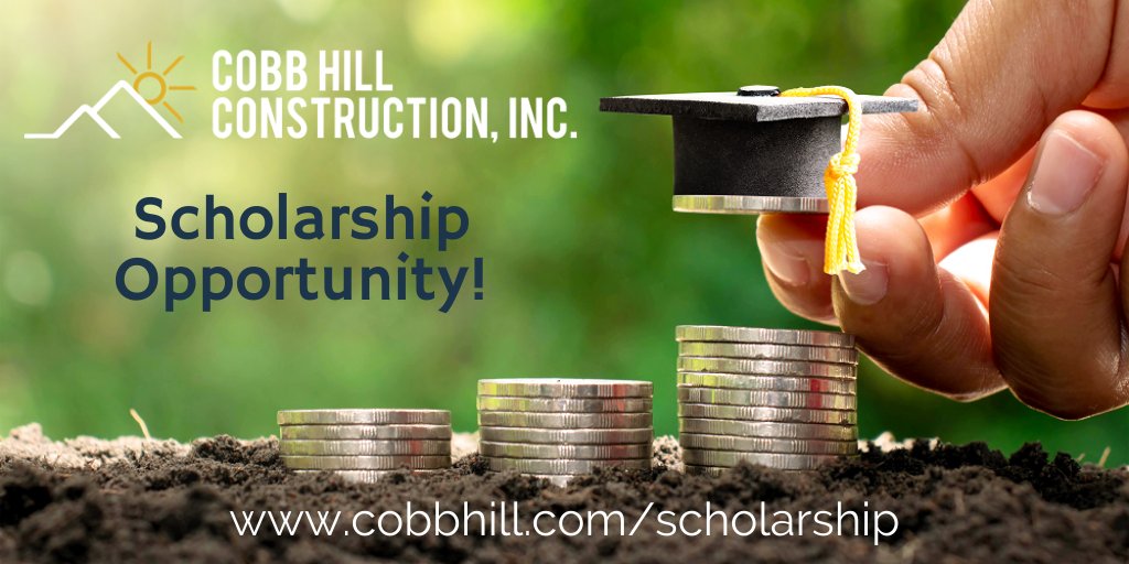 ATTN: Class of 2020
Continuing your education in Architecture, Engineering or Construction? Visit cobbhill.com/scholarship to Learn More &amp; Apply!
#Scholarship #MerrimackValleyHS <a href="/BishopBradyHS/">Bishop Brady HS</a> <a href="/BowHighSchool/">Bow High School</a> <a href="/cca_nh/">Concord Christian Academy- NH</a> @concordSAU8