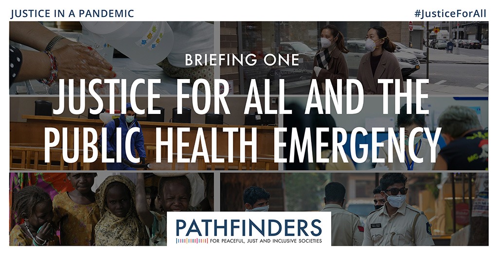 With our partners in the  @SDG16Plus alliance, we joined professionals from around the world come together for a first briefing on what the  #COVIDー19 pandemic means for people's  #accesstojustice. Read a vital new briefing on  #JusticeForAll in a pandemic:  https://www.justice.sdg16.plus/ 