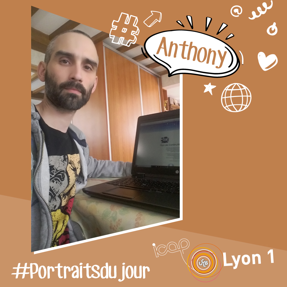 icap_lyon1's tweet image. iCAP l&apos;activité continue
#confinement #projetsencours #portraitsdujour @UnivLyon1 

Au tour d&apos;Anthony et Chahira, qui répondent principalement aux demandes des utilisateurs de la plateforme et participent activement à la continuité pédagogique de l’université :)