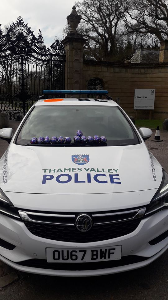 TVP_ChiltSBucks's tweet photo. We are happy bunnies today as @ClivedenNT have donated #EasterEggs to the local police at #Taplow and our @Bucksfire counterparts. #ThankYou for thinking of us. #C9791 #C9715 π° https://t.co/ni1V63Ge6u