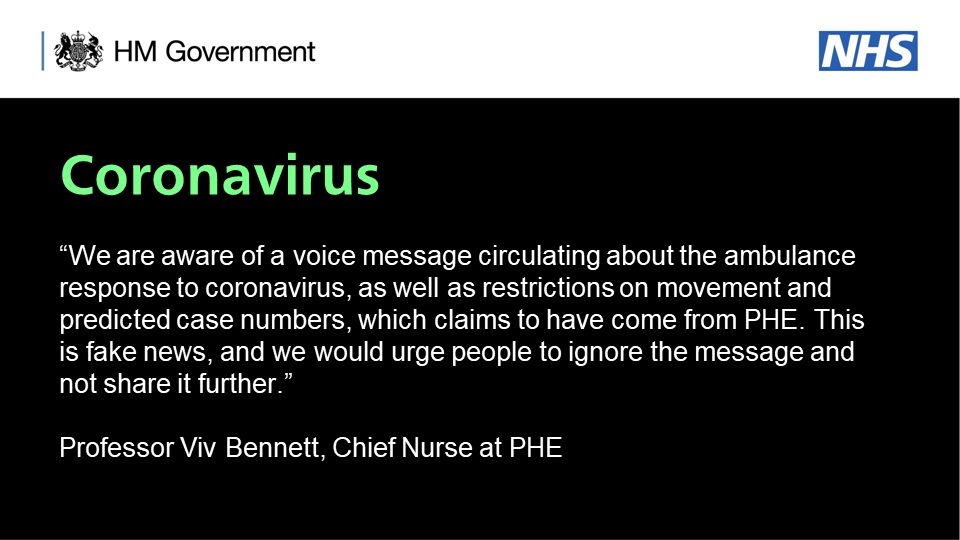 AACE_org's tweet image. Unfortunately there is some fake news circulating about #coronavirus, claiming to be from Public Health England.

Ensure you ONLY get your information from trusted sources:

 gov.uk/coronavirus and
 nhs.uk/coronavirus